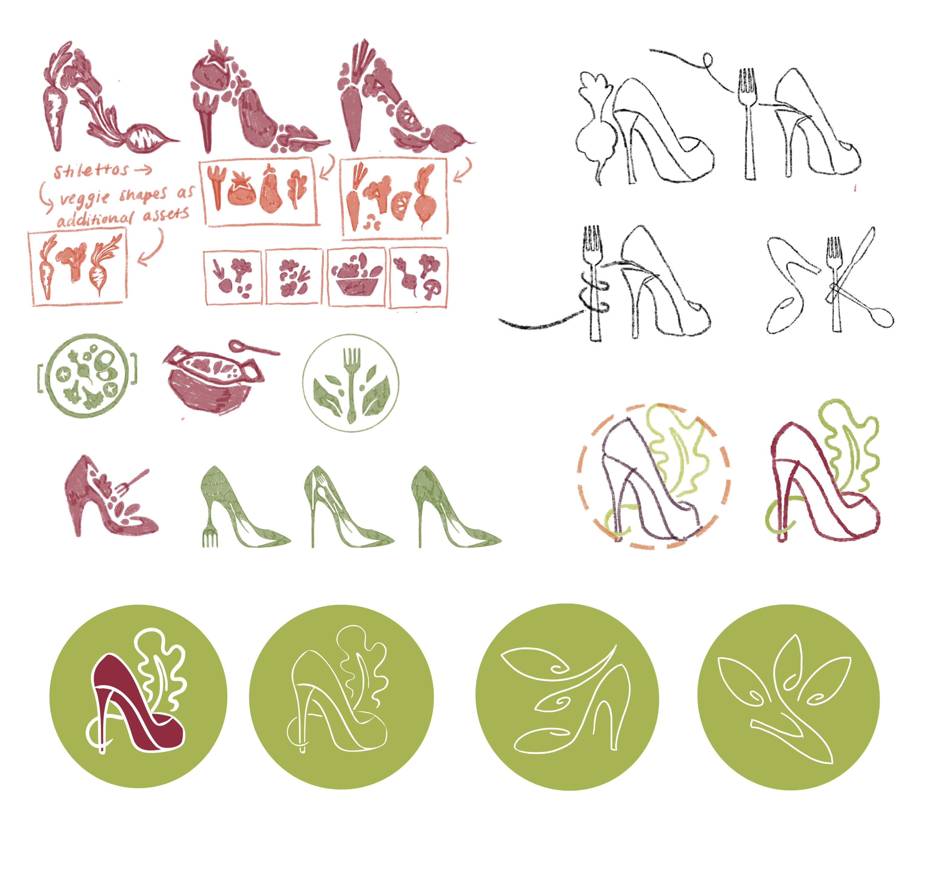 logo brainstorm sketches